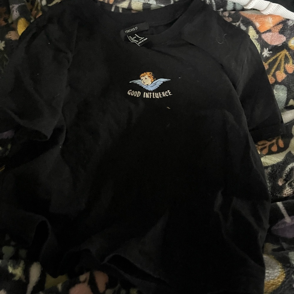forever 21 cropped tee